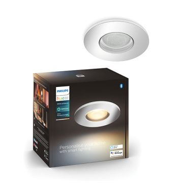 Philips Hue Adore Badkamer inbouwspot | Rond | Chroom | White Ambiance | 1 stuk