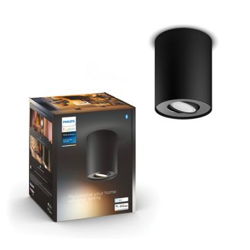 Philips Hue Opbouwspot | Pillar | White Ambiance | Zwart | 4.2W