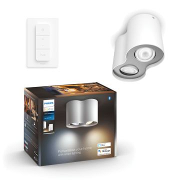 Philips Hue Opbouwspot | Pillar | White Ambiance | Incl. Dimmer Switch | Wit | 2x 4.2W