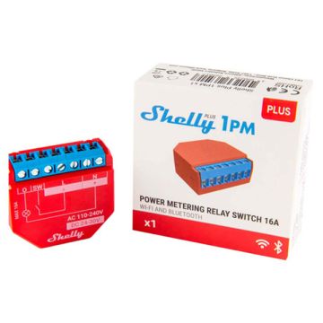 Shelly Plus 1PM module | Bluetooth, WiFi | Rood