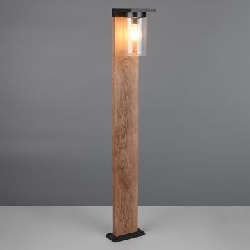 Tuinlantaarn met sensor E27 | Ardila | 100 cm | IP44 | Hout | Trio Lighting