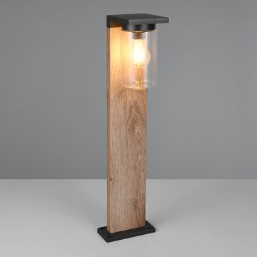 Tuinlantaarn met sensor E27 | Ardila | 65 cm | IP44 | Hout | Trio Lighting