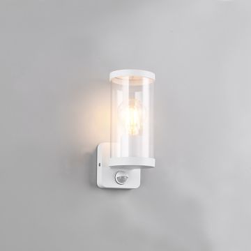 Wandlamp buiten met sensor E27 | Bonito | IP44 | Wit | Trio Lighting