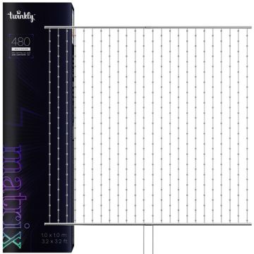 Twinkly Matrix lichtgordijn RGB | 1 x 1 meter | Pearl Shaped (480 leds, Wifi & Bluetooth, IP20)