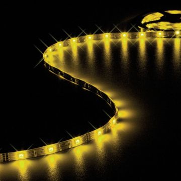 Flexibele ledstrip (21W, 150 LEDS, 12V) 5 meter, geel