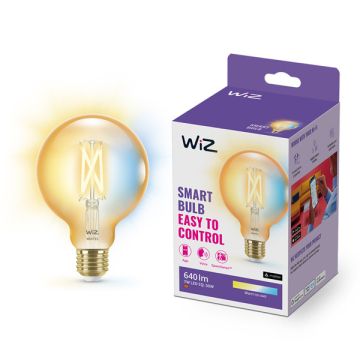 WiZ Smart lamp E27 | Globe G95 | Filament | Amber | 2000-5000K | 7W (50W)