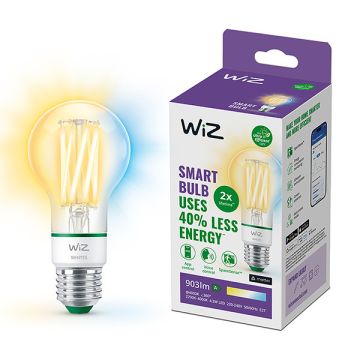 WiZ Smart lamp E27 | Peer A60 | Ultra Efficient | Filament | Helder | 2700-4000K | 4.3W (60W)