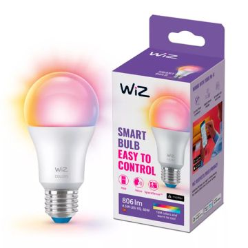 WiZ Smart lamp E27 | Peer A60 | Mat | RGB + 2200-6500K | 8.5W (60W)