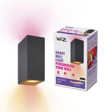 WiZ Smart wandlamp | Up & Down | Rechthoek | Zwart | RGB + 2200-6500K | 9.4W