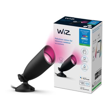 WiZ Smart Grondspot | Rond | Zwart | RGB + 2700-5000K | 4W