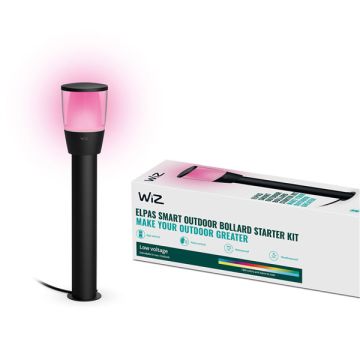 WiZ Smart Sokkellamp | Rond | Zwart | RGB + 2700-5000K | 3.6W