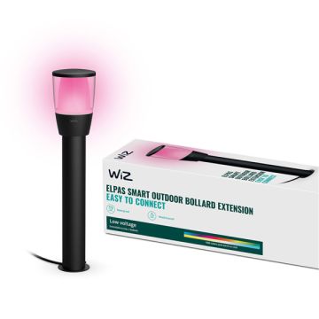 WiZ Smart Sokkellamp | Rond | Zwart | RGB + 2700-5000K | 3.6W