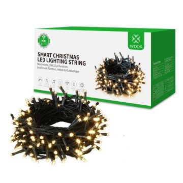 WOOX R5151 Slimme kerstverlichting | 20 meter | Warm wit (200 leds, Wifi, IP44)