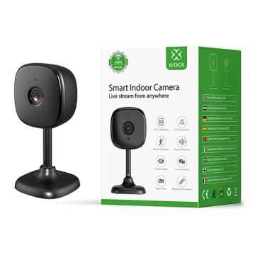 WOOX R4208 slimme camera voor binnen | Zwart | 3MP