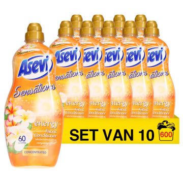 Aanbieding: Asevi Wasverzachter Sensations Energy 1,32 Liter (10 flessen - 600 wasbeurten)