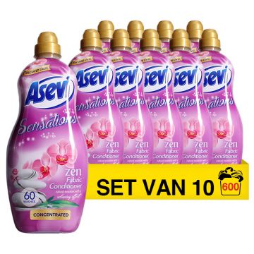 Aanbieding: Asevi Wasverzachter Sensations Zen 1,32 Liter (10 flessen - 600 wasbeurten)