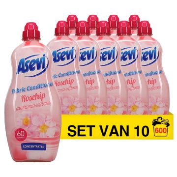 Aanbieding: Asevi Wasverzachter Sensations Rosehip 1,38 Liter (10 flessen - 600 wasbeurten)