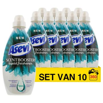 Aanbieding: Asevi Vloeibare Geurbooster Green 720 ml (10 flessen - 360 wasbeurten)