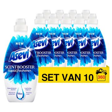 Aanbieding: Asevi Vloeibare Geurbooster Blue 720 ml (10 flessen - 360 wasbeurten)