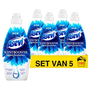 Aanbieding: Asevi Vloeibaar Wasmiddel Max Power 1600 ml (5 flessen - 160 wasbeurten)