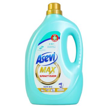 Asevi Vloeibaar Wasmiddel Max Sanitiser 2500 ml (50 wasbeurten)