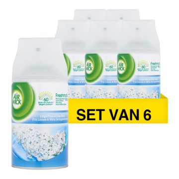 Aanbieding: 6x Air Wick Freshmatic Max spray navulling Fris Linnen (250 ml)