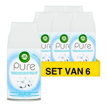 Aanbieding: 6x Air Wick Freshmatic navulling Pure Zachtheid van Katoen (250 ml)