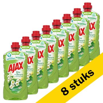 Aanbieding: 8x Ajax allesreiniger lentebloem (1000 ml)