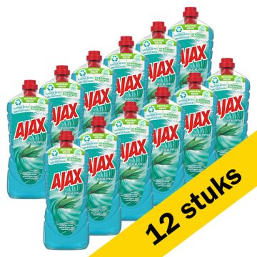 Aanbieding: Ajax allesreiniger Eucalyptus (12 flessen van 1,25 liter)