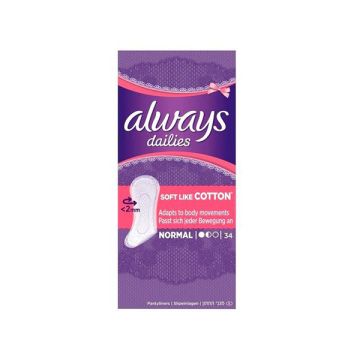 Always inlegkruisjes Soft Like Cotton Normal (34 stuks)