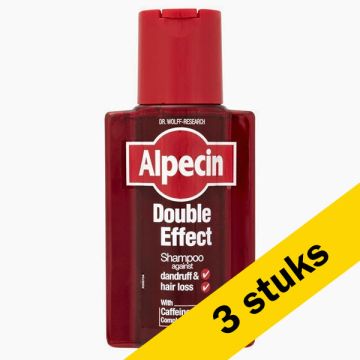 Aanbieding: 3x Alpecin Double Effect shampoo (200 ml)