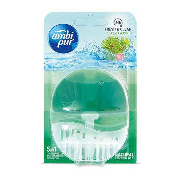 Ambi Pur vloeibaar toiletblok Tea Tree & Pine starterkit (55 ml)