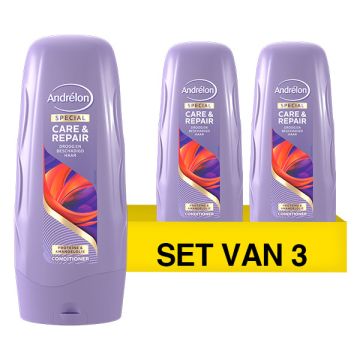 Aanbieding: Andrélon conditioner Care & Repair (3 x 300 ml)