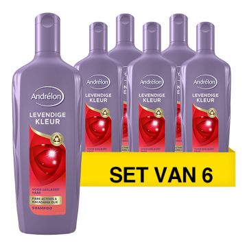 Aanbieding: Andrélon Levendige Kleur shampoo (6x 300 ml)