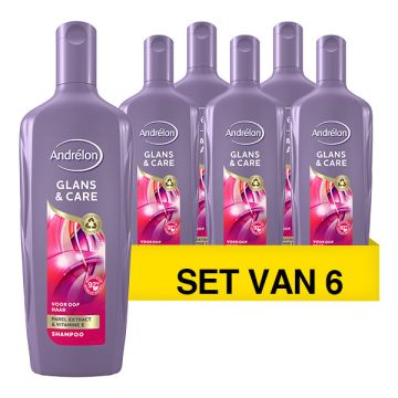 Aanbieding: Andrélon Glans & Care shampoo (6x 300 ml)