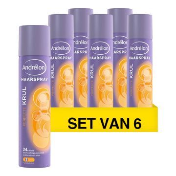 Aanbieding: Andrélon Hairspray Perfecte Krul (6x 250 ml)