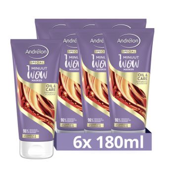 Aanbieding: Andrélon Masker Oil & Care (6x 180 ml)