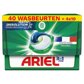 Aanbieding: Ariel All in 1 Pods Orginal (4 dozen - 40 wasbeurten)