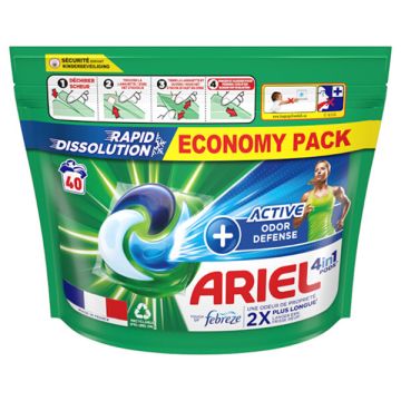 Ariel 4 In 1 Pods Active Odor Defense Touch of Febreze (40 wasbeurten)