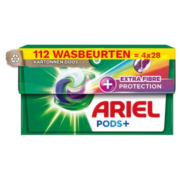 Aanbieding: Ariel All In 1 Pods Extra Fiber Protection (4 dozen - 112 wasbeurten)