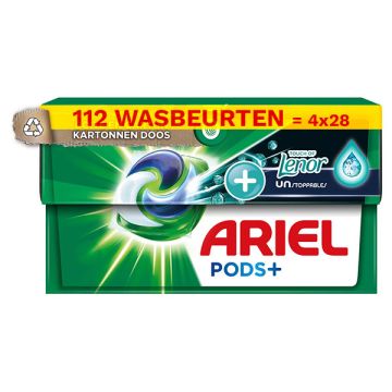 Aanbieding: Ariel All In 1 Pods Lenor Unstoppables (4 dozen - 112 wasbeurten)