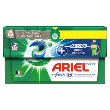 Ariel Pods Active Odor Defense Touch of Febreze (33 wasbeurten)