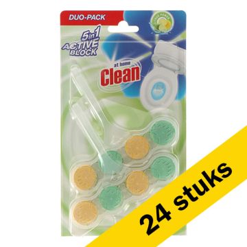 At Home Clean toiletblok Citrus 45 gram (24 x Duopack)