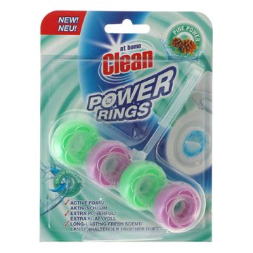 At Home Clean toiletblok Power Rings Pine 40 gram (1 stuk)