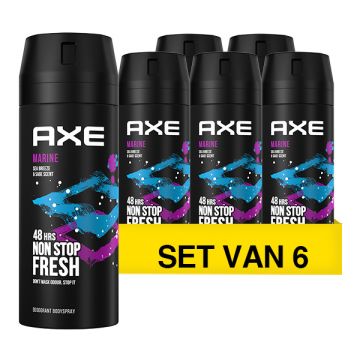 Aanbieding: Axe Marine deodorant - body spray (6x 150 ml)