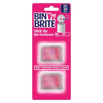 Bin Brite stick-on vuilnisbak verfrisser | Berry blast (2 stuks)