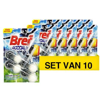 Aanbieding: 10x Bref toiletblok power active frisse munt (2 stuks)