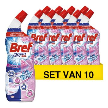 Aanbieding: 10x Bref toiletreiniger Power Activ Gel Flower (700 ml)