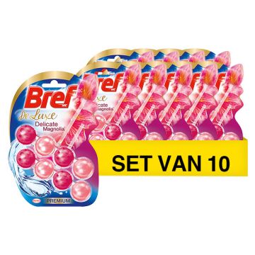 Aanbieding: Bref Toiletblok Deluxe Delicate Magnolia (10 stuks - 2 x 50 gram)