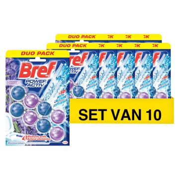 Aanbieding: Bref Toiletblok Power Activ Lavendel (10 stuks - 2 x 50 gram)